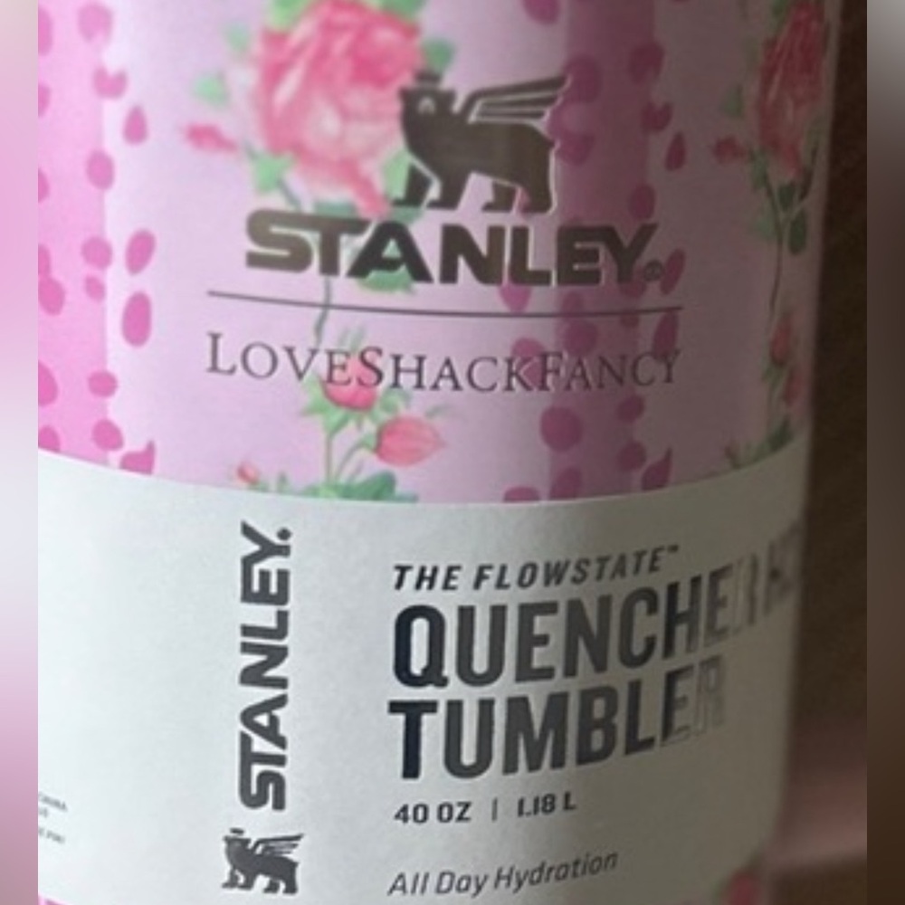 Stanley Pink Floral Quencher Tumbler LoveShackFancy - Picture 6 of 6